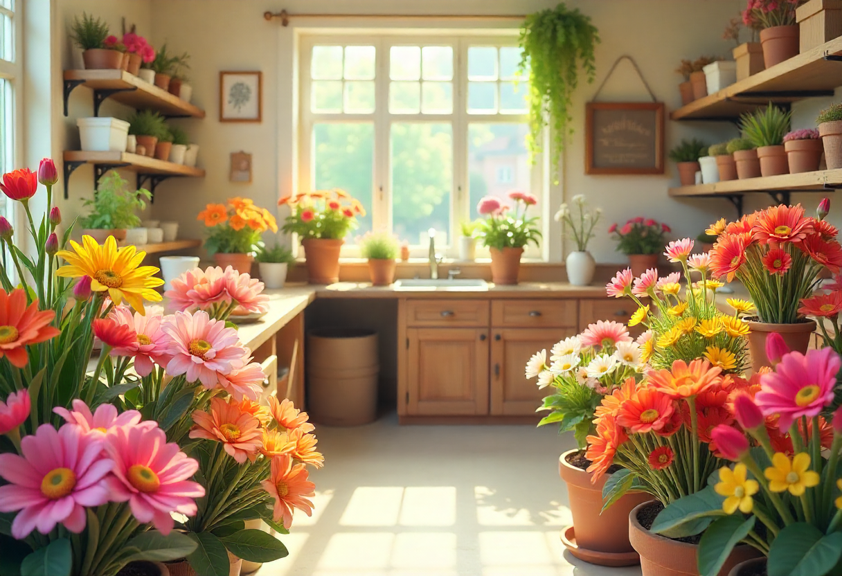 Sustainable floristry workshop for community members