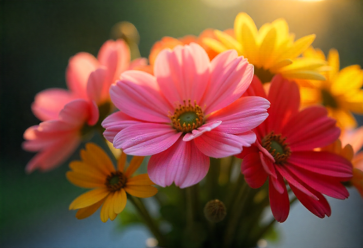 Floral arrangement being prepared for donation